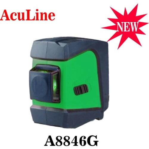 ACUANGLE A8846G Mini 4 Lines 360 Degrees Green Laser Level (Auto Self-Levelling In the Range of 3 Degrees )