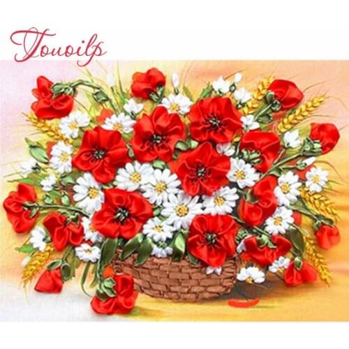 Diamant mosaïque pleine mise en page 5D diamant peinture pleine perceuse carré fleurs perle broderie diamant Art Kits décor à la