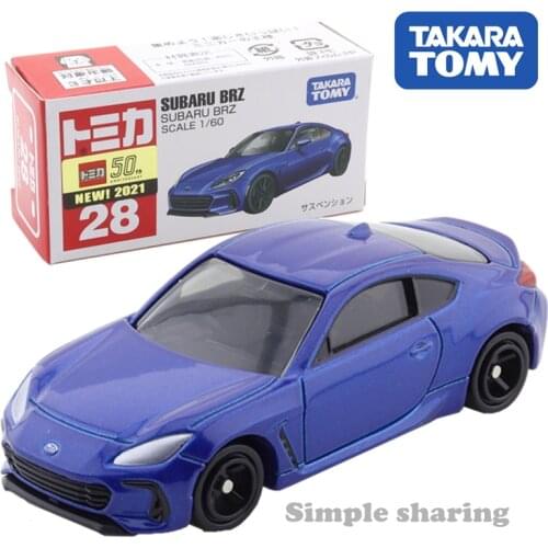 Takara Tomy Tomica No.28 SUBARU BRZ Cars Hot Pop 1:64 Kids Toys Motor Vehicle Diecast Metal Model