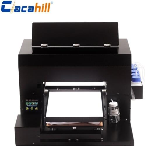 Large DTG inkjet printer with high resolution color using Epson L1800 print head A3 size for T-shirt/denim/canvas bag printing