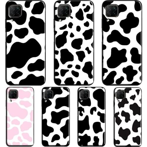Cow Print Case For Huawei P20 Lite P40 P30 Pro Nova 5T P Smart Z 2019 2021 Honor 10 Lite 9X 8X Cover