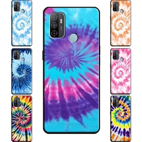 Tie Dye Trippy Case For OPPO A5 A9 A53 A31 2020 A1K A3S A5S A83 A91 A52 A72 Find X3 Pro F5 F7 A15 Cover