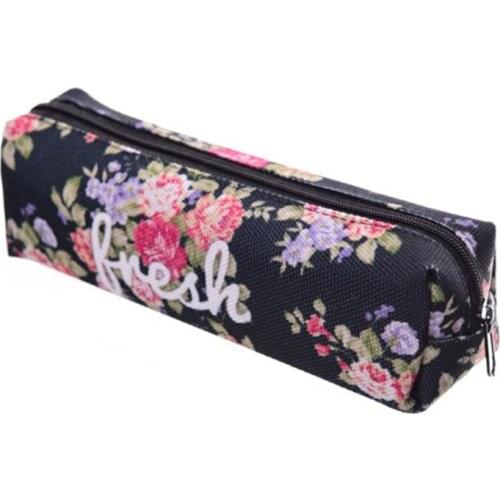 Flower Fresh 3D Print Cosmetic Bag Women Makeup Bag Kids School Pencil Bag Small Shower Pouch Organizer Bag Travel Toiletry Case