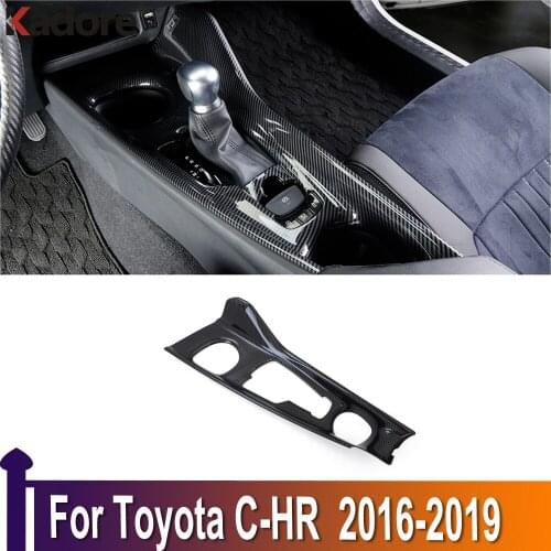 For Toyota C-HR CHR 2016-2018 2019 Car Gear Shift Box Panel Cover Sticker Trim Strips Garnish Decoration Protection Car Styling