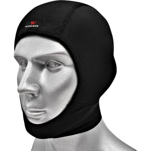Breathable Cycling Caps Chin Ear Cover Quick Drying Anti-sweat Sports MTB Bike Motorcycle Ski Helmets Inner Lining Sweat Hat