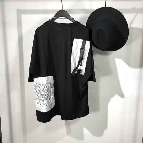 Owen seak Men T Shirt Cotton Mens Clothing Hip Hop Tops Tees High Street Summer Japanese Male Solid OverSized Sweetwear T Shirt