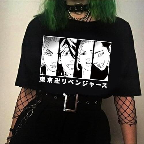 New Japanese Anime Tokyo Revengers T Shirt Men Women Kawaii Summer Tops Cool Cartoon Unisex T-shirt Male