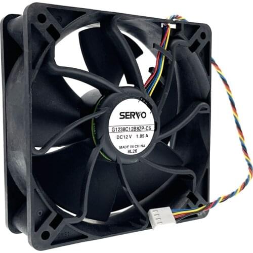 G1238C12B8ZP-C5 High Speed CFM Airflow Cooling Fan,12038 120mm 120X120X38mm for SERVO 12V 1.85A 12038 S7 S9 6300RPM