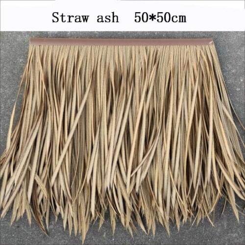 Simulation Thatch Artificial Plants Outdoor Roof Pavilion Decoration Straw Home Garden Decoration Retardant Thatch Fake Grass