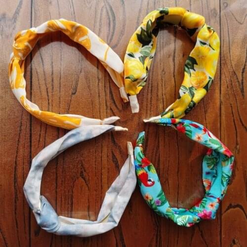Imitation silk satin fashion brand hair bands vintage comfortable headbands beauty multiple colour headwear hoop for women