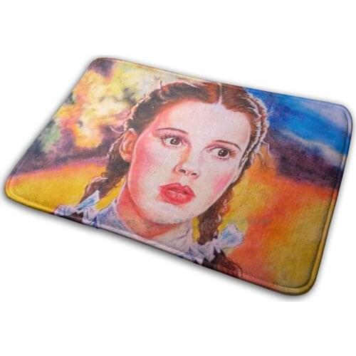 " Now Which Way Do We Go ? " Mat Rug Carpet Anti-Slip Bedroom Entrance Door Mat Judy Garland Mgm Dorothy Over The Rainbow