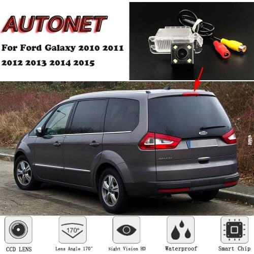 AUTONET Backup Rear View camera For Ford Galaxy 2010 2011 2012 2013 2014 2015 Night Vision license plate camera/parking Camera