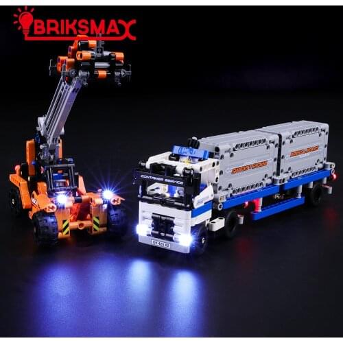 BriksMax Led Light Kit For 42062 Technic Container Yard , (Not include the model)