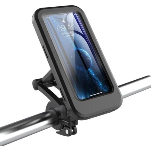 4-7 Inch Bicycle Mobile Phone Bracket Navigation Locomotive Hook Handle Waterproof Holder Racks For IPhone Bicycle Accessories