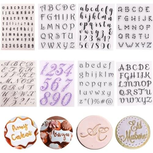 Cake Cookie Cutter Embosser Stamp Alphabet Fondant Mold Letter Famliy Member Holiday Party Decorating Fondant Cake Tools