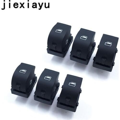 6Pcs Car Window Lifter Switch Power Window Control Switch for A4 S4 RS4 R8 TT Seat Exeo 8E0 959 855