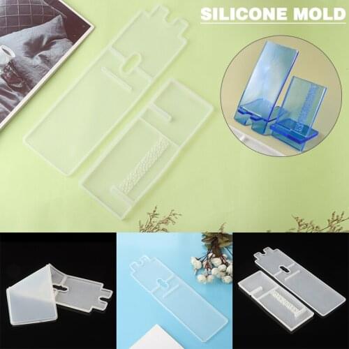 Silicone Mold Mobile Phone Holder Mould Stand Holder Casting Mold Resin Epoxy Mould Craft Making Tool DIY Supplies