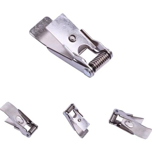 Spring steel LED panel light with flat mounting spring clips