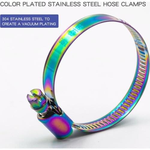 Spirit Beast Universal Motorcycle Stainless Steel Hose Clamp Modified Clamp Exhaust Pipe Fixing Ring For Suzuki Yamaha Honda KTM