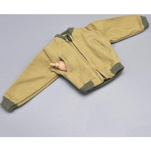 Veyron DML1/6 Soldier World War II U.S. Armored Soldier Furious Trend Zipper Jacket Model Real Pocket in stock