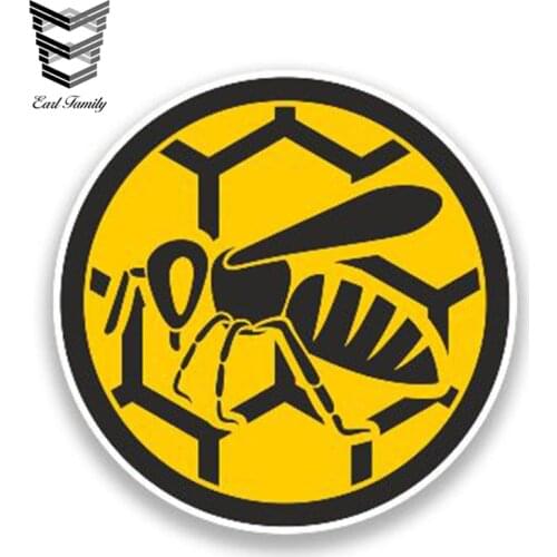EARLFAMILY 13cm x 13cm Wasp Vinyl Stickers Insects Bugs Bees Car Styling Window Truck Door Bumper Decal Graphical Car Stickers