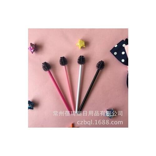 100sets 100pcs/set 4 Colors Nylon Eyelash Brushes Apple Shape Eyelash Extension Makeup Tools fashion