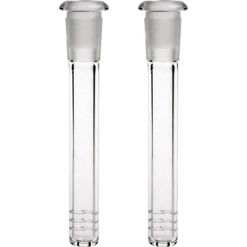 2pcs Professional Safety Smooth Practical Glass Stem Pipe Scientific Tube Adapter Tobacco Pipe Parts