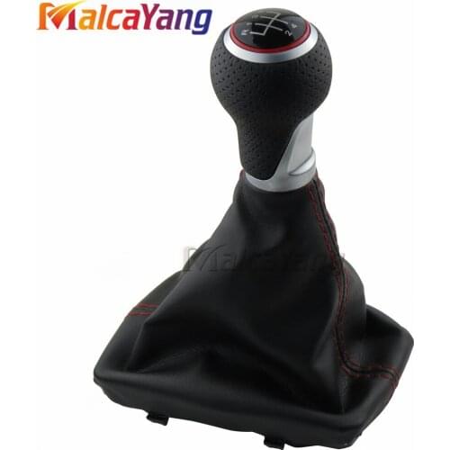 5 6 Speed Car MT Gear Shift Knob Gaiter Boot Cover For AU-DI A4 S4 B8 8K A5 8T Q5 8R S-Line 2007-2015