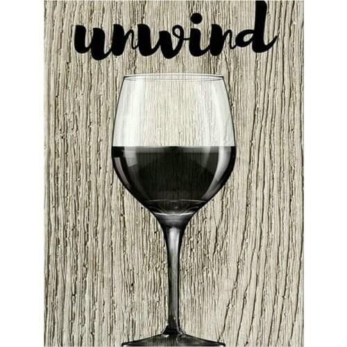 5D DIY Full Square Round Drill Red wine glass diamond painting mosaic embroidery Cross Stitch Kits Home Decoration