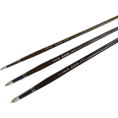 6pcs/Set wool hair beard wool paintbrush gouache water color brush artists Acrylic Paints oil paint brush art supplies dotting