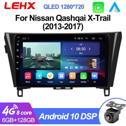 10.1Inch Android 9.0 2G+32G DSP Car Radio Multimedia Video Player for Nissan Qashqai X-Trail 2013-2017 GPS Navigation 2 din DVD