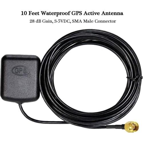 Car GPS Receiver SMA Conector 3M cable GPS Antenna car Auto aerial adapter for DVD Navigation Night Vision Camera