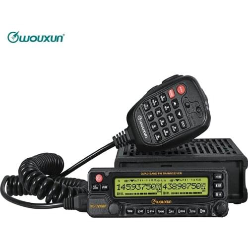 WOUXUN KG-950P Car Mobile Radio Quad Bands Transmission SW Eight Bands Reception 50W Transeciver Cross Band Repeater Interphone