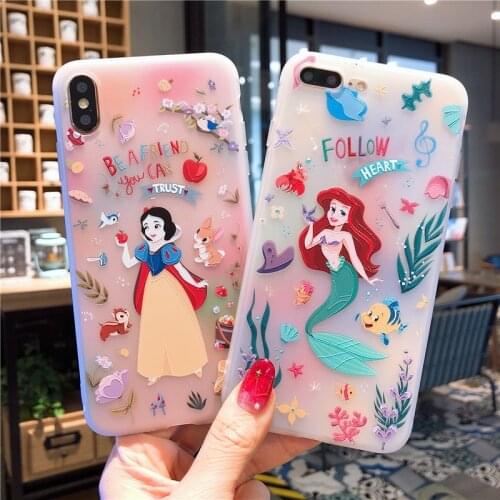 Disney Phone Case for Apple IPhone 7 8 SE2 7Plus 8Plus XS Max 11 Pro 12 Pro TPU Phone Back Cover Cute Cartoon Shell Gifts