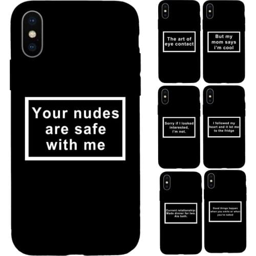Good things Your Nudes soft case for iphone 7 8 Plus 6 6s 12mini 12 12pro Max 11Pro Max XR Phone Cover Funda Coque