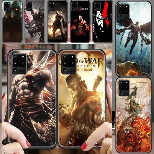 God Of War Spartan Game Phone case For Samsung Galaxy Note 4 8 9 10 20 S8 S9 S10 S10E S20 Plus UITRA Ultra black trend coque