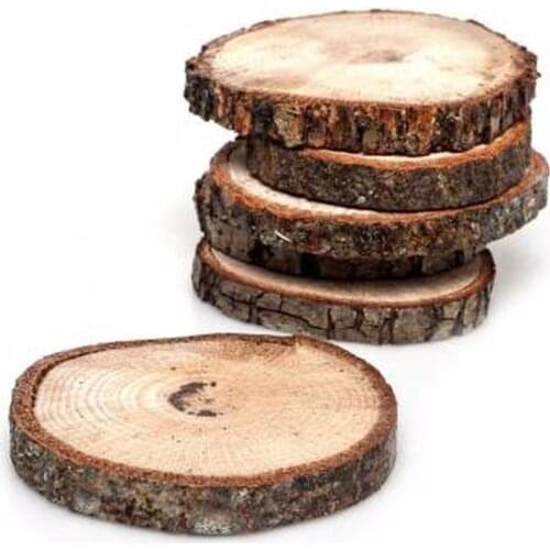 Wood Coaster Wooden Wood Slices Wood Slices Natural Kitchen Decorative Coaster