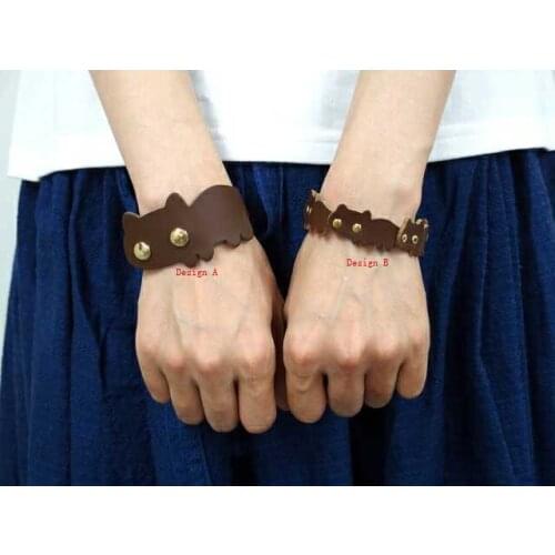 Designer leather craft cat connect bracelet decoration die cutting knife mould diy hand machine punch tool