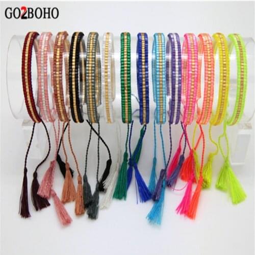 Go2boho MIYUKI Bracelet Women Cuff Bracelets Jewelry Multicolor Summer Mexico Friendship Pulseras Mujer Handmade Loom Beads Gift