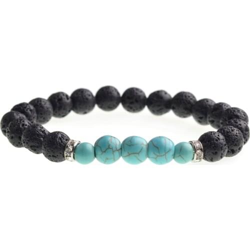 Howlite 8mm Lava Stone Bracelet Women Fashion Men Bracelets Gift For Beautiful Beads