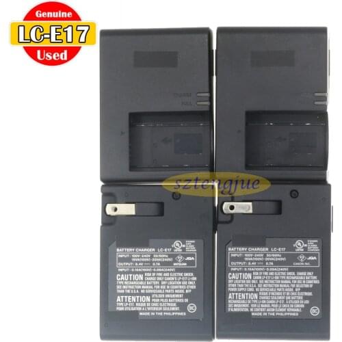 Used Genuine LC-E17 Charger For EOS 750D 760D RP M3 M5 M6 M6II 200D 200DII 850D T6s T6i T7i SL2 SL3 X8i X9i 8000D 77D LP-E17