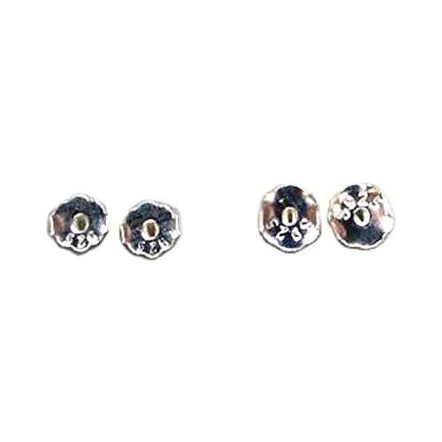 MADALENA SARARA 6mm 925 Sterling Silver Earring Backs Earnut Butterfly Style Ear Stopper For DIY Earrings Stud 50pcs/lot