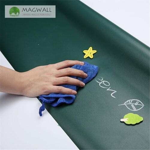 Magnetic double-layer writing board 0.6*0.9m drawing board dust free school chalk board