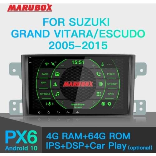 MARUBOX 8A905PX5 DSP 8 Core 4GB 64GB Android for Suzuki Grand Vitara, Escudo 2005-2016 Car Multimedia Player Stereo Radio System