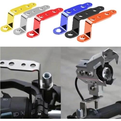 Motorcycle Rearview Mirror Modified Headlight Bracket Multi-functional LED Spotlight Electric Car Accessories Extension Brackets