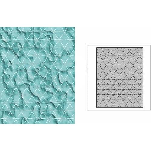 New Spotted Flag Diamond Background Plate Craft Embossing Mold 2021 Metal Cutting Dies for DIY Scrapbooking Album Card Making