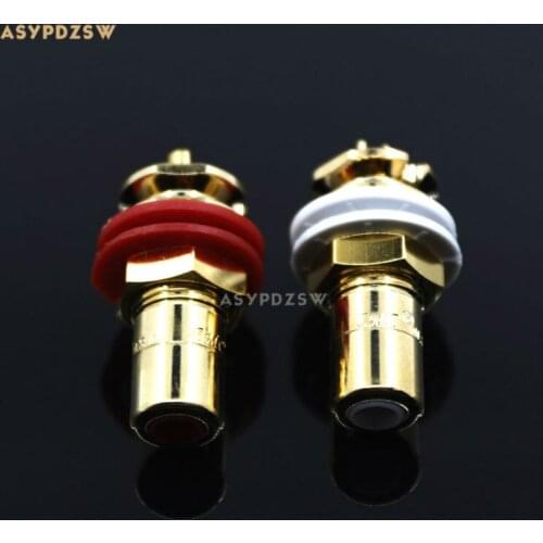 One Pair high quality U.S.CMC 816 gold-plated RCA terminals Amplifier RCA socket