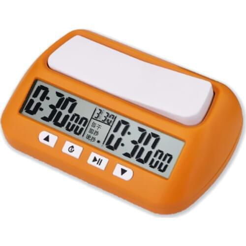 Portable Chess Clock Digital Count Up Down Pedometer Function Electronic Timer Professional Referee Player Chess Set Board Games