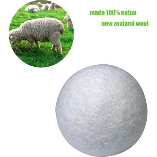Wool Dryer Balls Reusable Natural Organic Laundry Fabric Softener Ball Premium Washing Machine Laundry Clean Ball 7cm Diameter