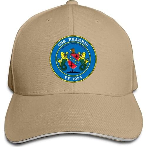 Hat For Men Women Wholesale Hat USS Pharris FF 1094 Adjustable Baseball Caps Vintage Sandwich Hat